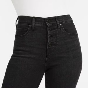 Everlane Authentic stretch high rise skinny button fly jeans